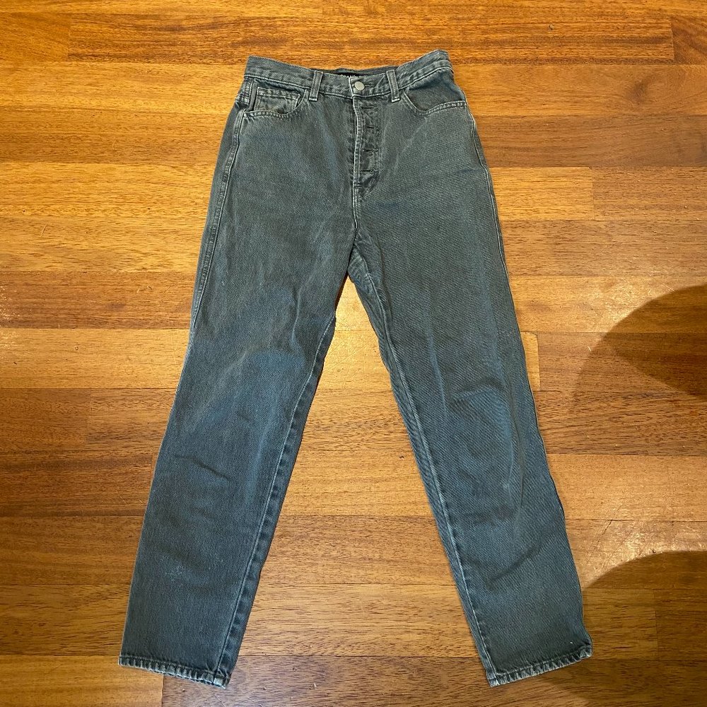 J Brand High-rise Mom Jeans Gray 26